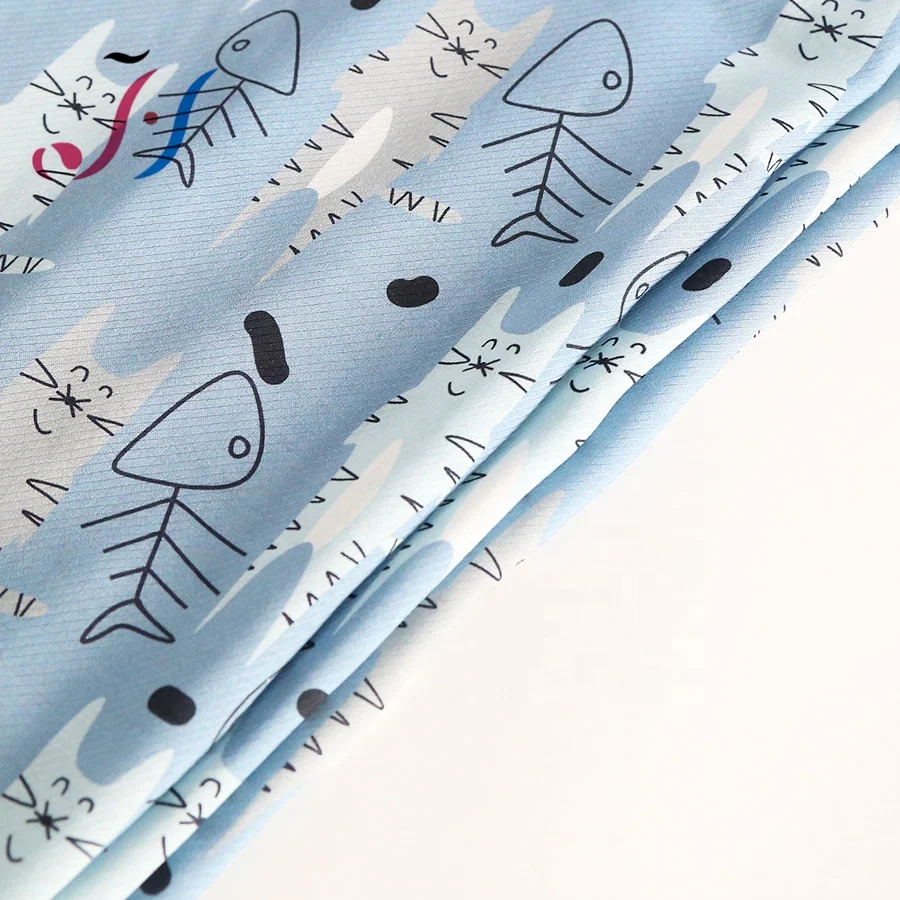 Digital printed rayon cartoon design twill woven fabric for kids