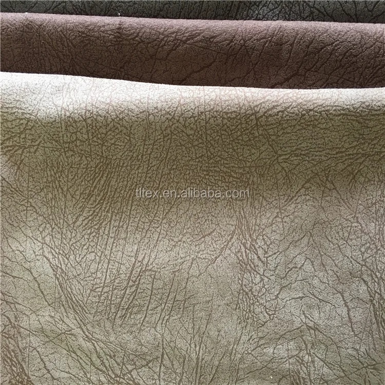100% Polyester suede Upholstery fabric vintage suede sofa fabric/foil suede sofa fabric