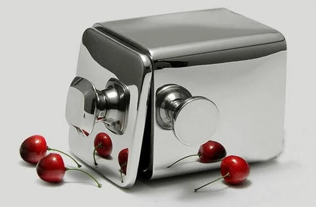 High Quality Stainless Steel Ice Bucket Square Metal Ice Bucket With Lid