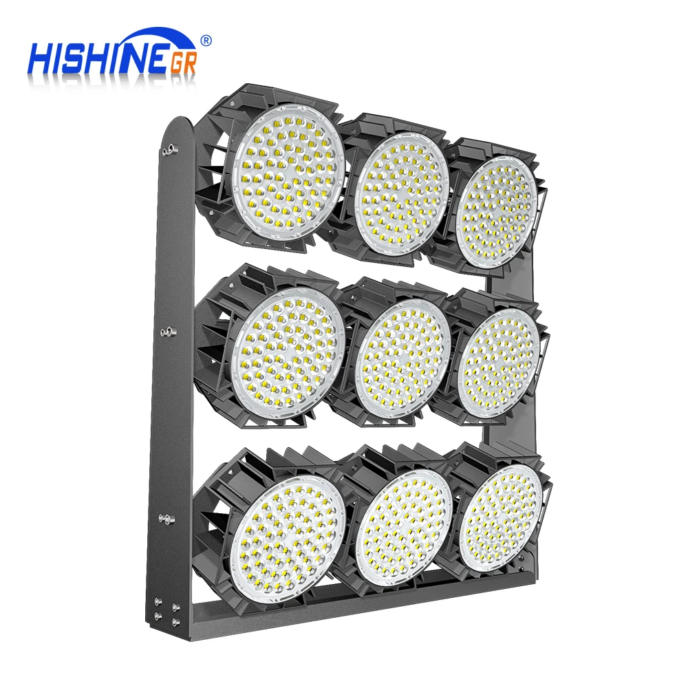 Hishine Wi sun High Mast Light Outdoor Waterproof Football Field Light 1000w Led Projector Lighting IP67 Aluminum Alloy 80 7 Yea