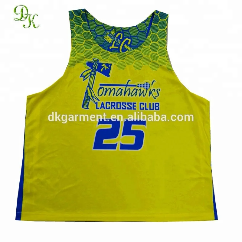 
reversible lacrosse jersey customized sublimation printing design 