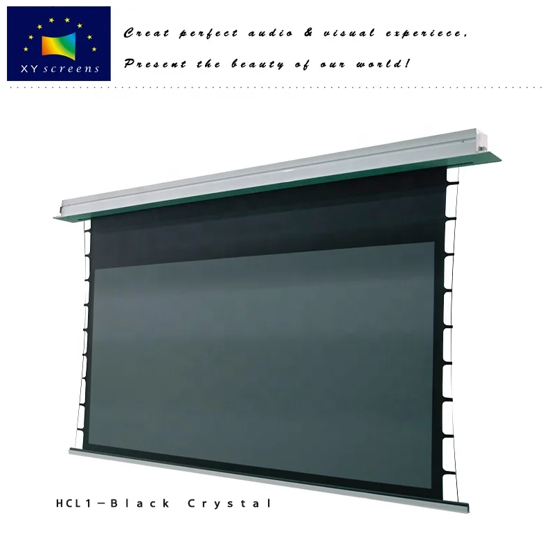 Проекционный экран из ПВХ, парусина, освещение окружающей среды, отклоняющаяся ткань, XYSCREENS, Черный Кристалл