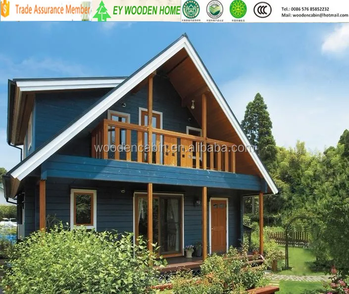 spruce prefabricated wooden villa house price