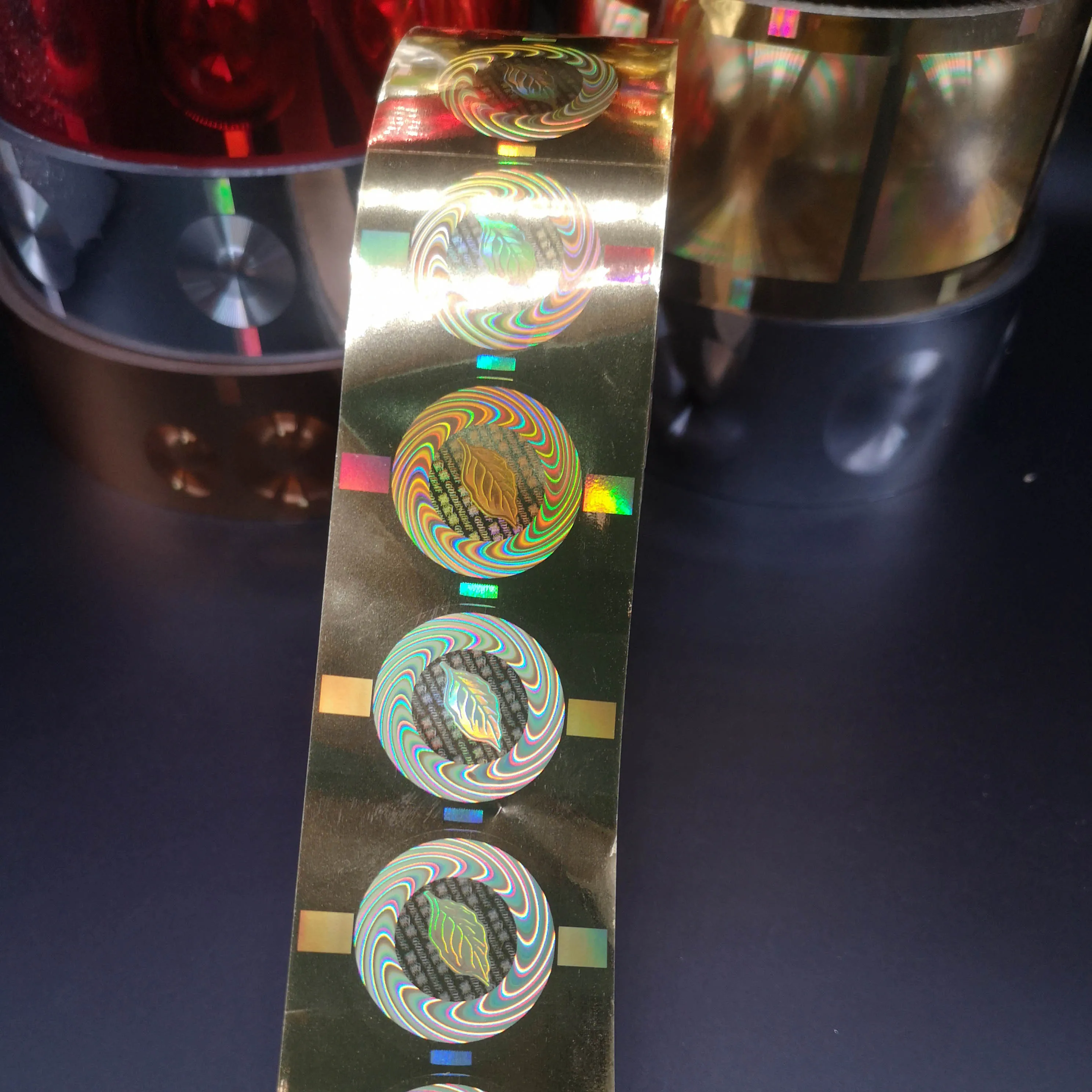Holographic laser rainbow silver transfer stamping transparent foil