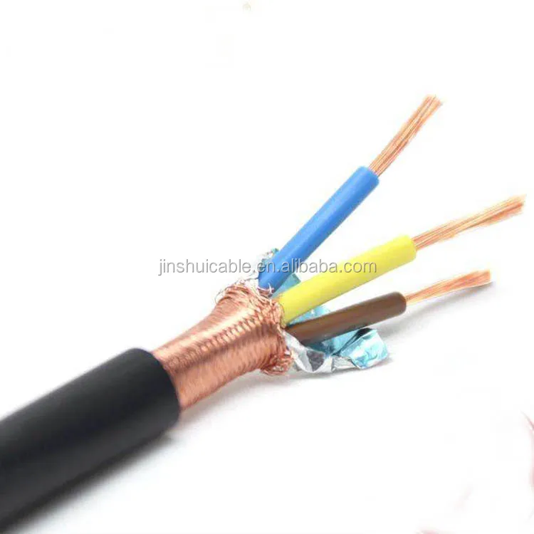 3 ядра медный плетеный провод экранированный кабель 2.5MM2