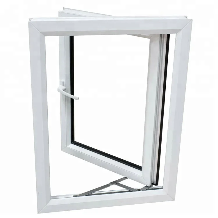 
New design insulated vinyl pvc double hung window 