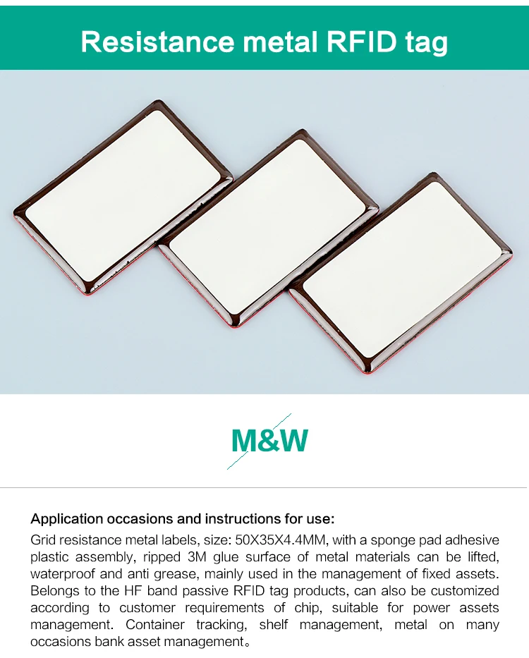 RFID HF/UHF Anti-Metal Tag/Label for Gas Cylinder INLAY