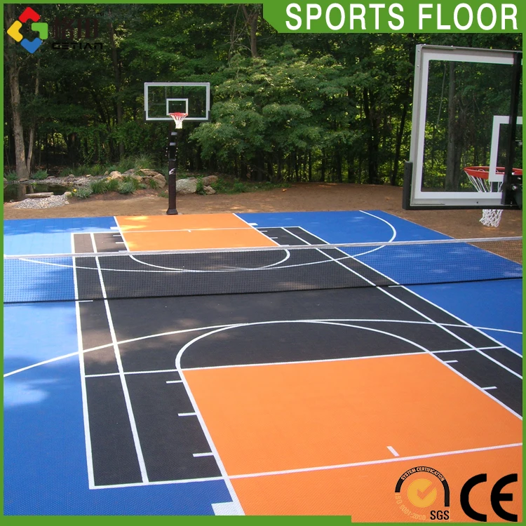 Quality guarantee guangdong indoor outdoor basketball flooring price,noise reduction flooring for basketball court