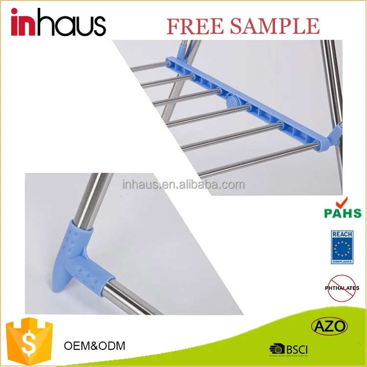 High quality stainless steel hanging clothes drying rack foldable clothes lines