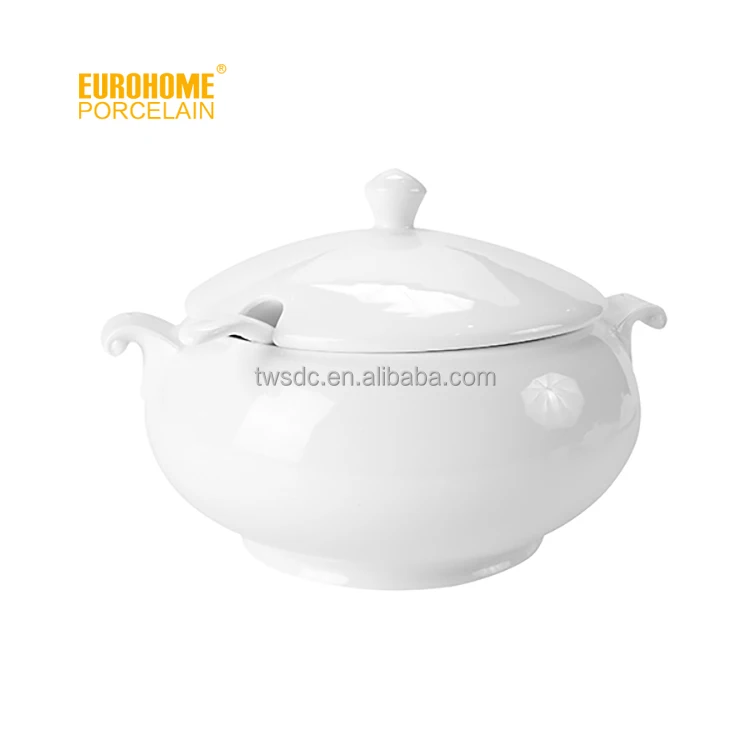 
Marriage hall ceramic soup tureen ladle 