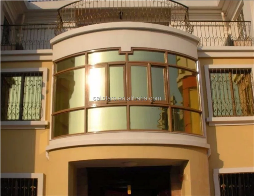 Gold One Way Mirror Window Film For Home Office Glass