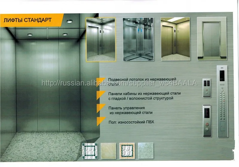 SRH пассажирский лифт без машиного помещения