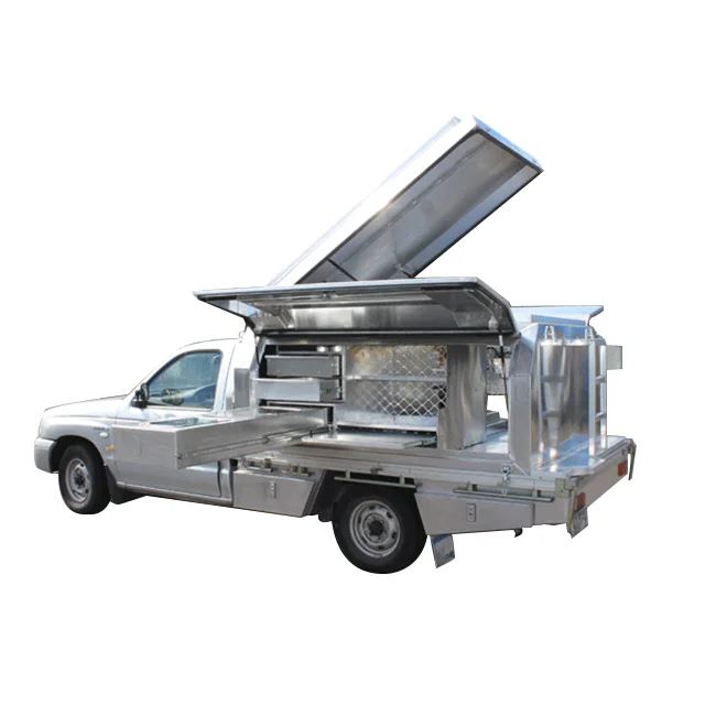 Custom Dual Cab Aluminium Gullwing Ute Camper Canopy Tool boxes