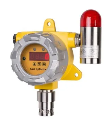 Explosion proof H2S detector H2S transmitter gas leak detector with LED display and alarm lamp
