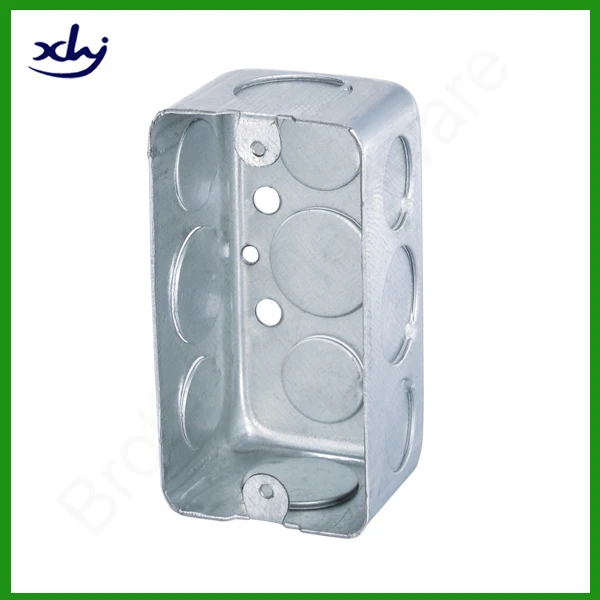 UL listed 2x4 rectangle electrical metal handy box
