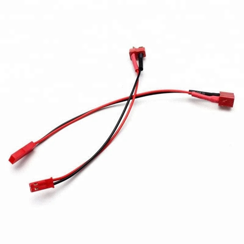 T plug to jst soft silicone wire switch cable connector male female