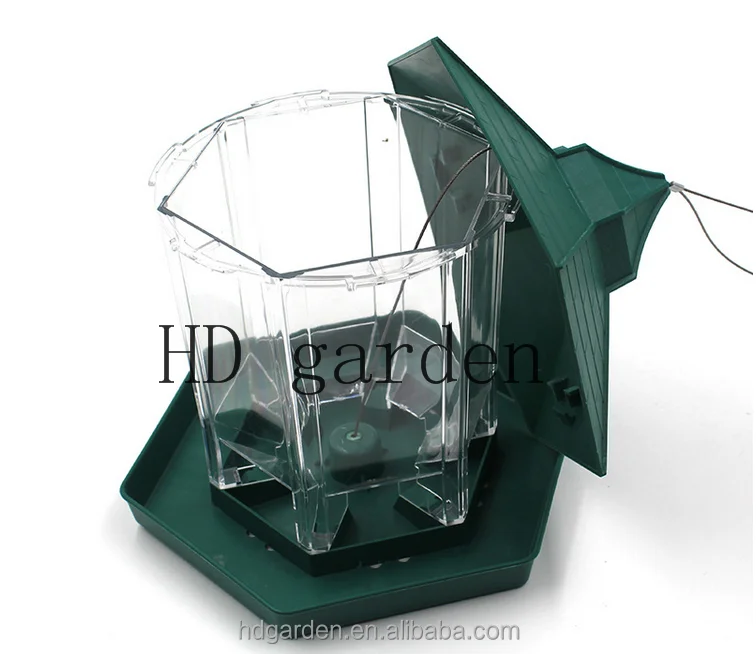 Hanging Waterproof Gazebo Wild Bird Feeder Outdoor Feeding For Garden Decoration