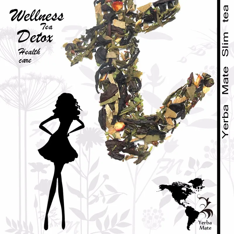 blend tea Yerba mate slim detox tea