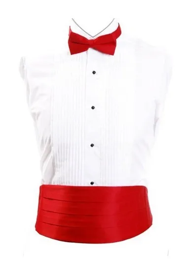 
Fashionable Soild Colour Bowtie And Cummerbund Set 
