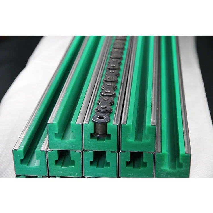 Uhmwpe Sliding Conveyor  Rails  Chain  Roller Plastic Slide Guide