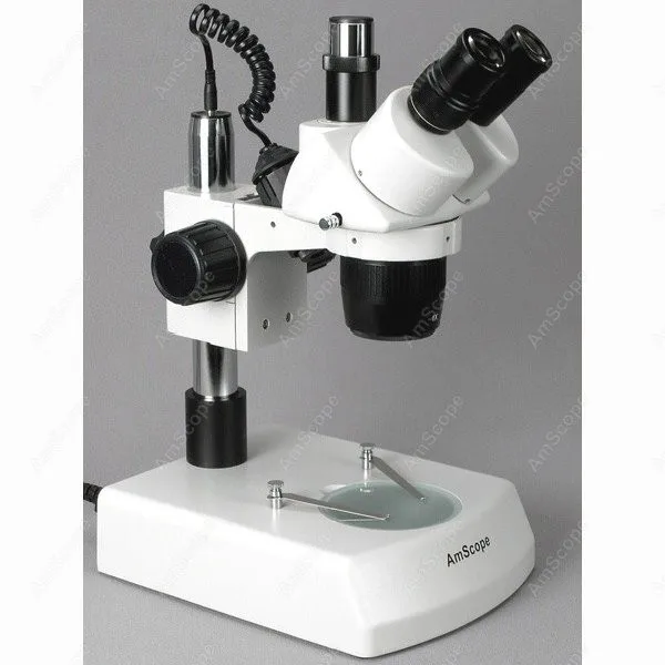 
AmScope Supplies 10X-15X-30X-45X Trinocular Stereo Microscope with Top & Bottom Lights 
