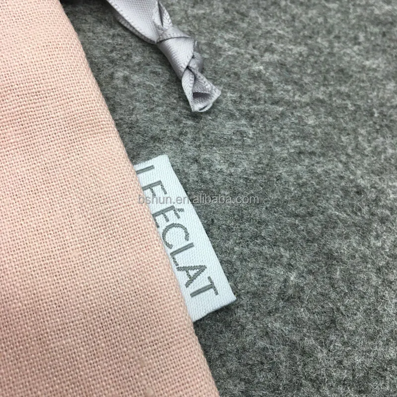 Pink Linen Pouch With Sewn label For gift