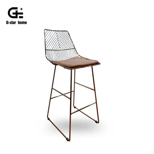 Барный садовый мебель для гостиной современная мебель для отдыха с перекрестной спинкой для кухни стальной барный стул промышленные мягкие стулья барный стул
