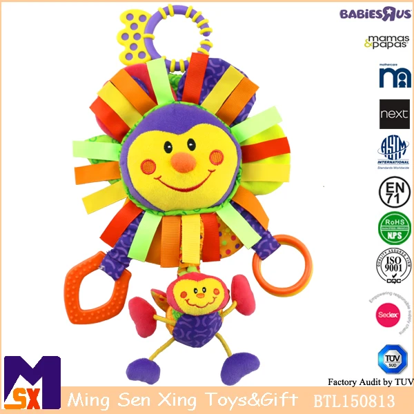 Baby Infant Pram Car Stroller Hanging Rattles Plush Musical Toy For Baby Gifts