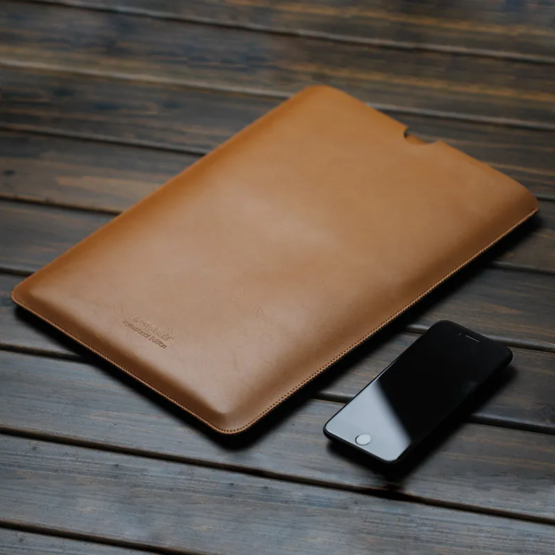 Wholesale Laptop Leather Bags Practical Waterproof Notebook Case For Macbook Air 13 Case Pro 11.6/12/15 Inch Laptop Sleeve Case