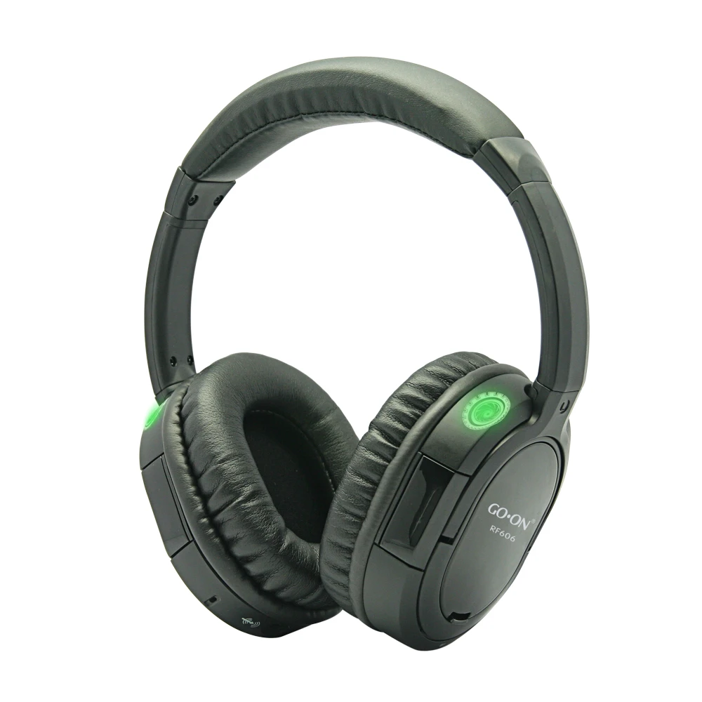 RF wireless headphones and transmitter for wireless tour guide system and silent disco