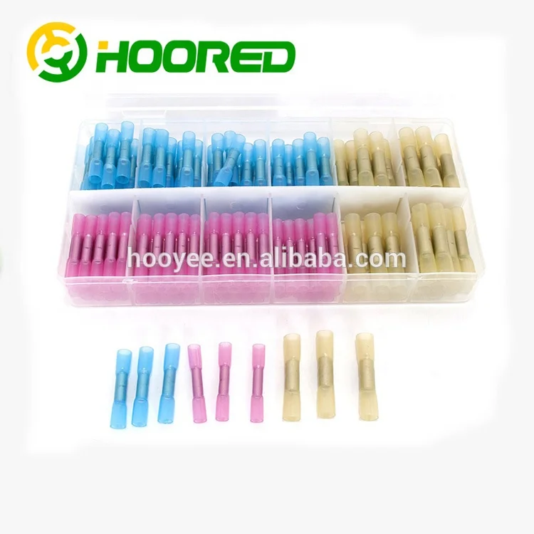 heat shrinkable sealing sleeve / heat shrink butt connector / waterproof solder sleeve seal heat wire splice connector