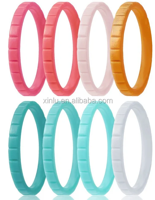 Fashionable design silicone wedding ring for women