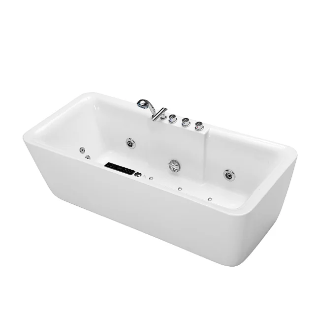 Massage Bathtub with Jacuzzy Heater Air Bubble Pump