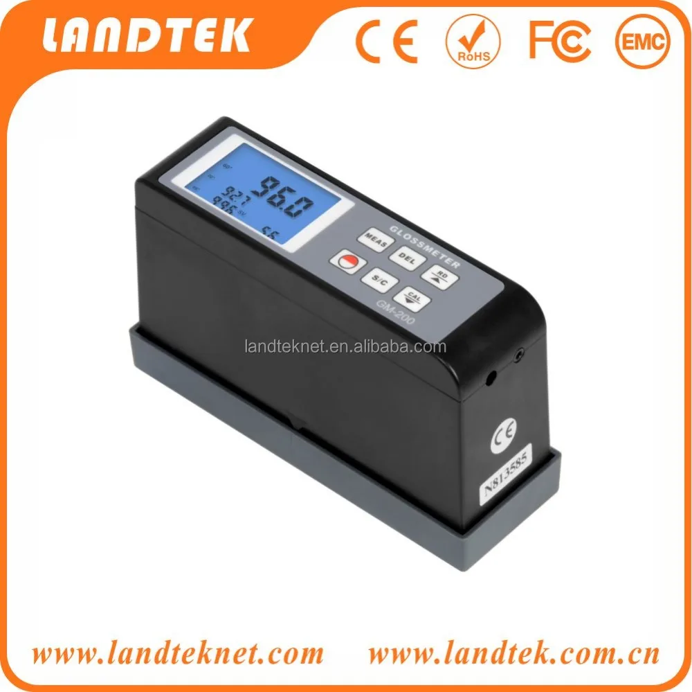 Multi-angle  Coating Paint  Gloss Meter GM-200 (20 60 85 degree),display gloss value of 20, 60,85 degree at the same time.