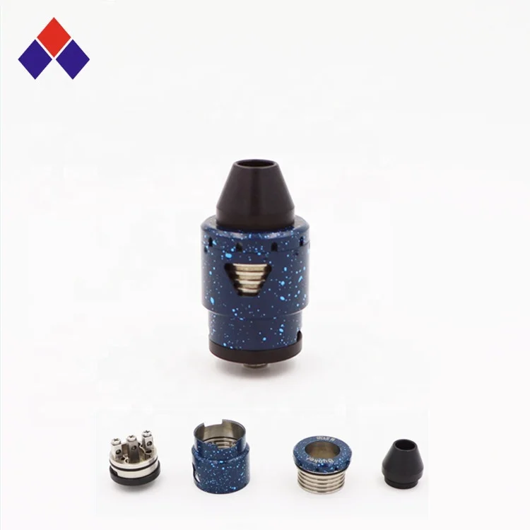 
JHJ Exquisite Electronic cigarette RDA Atomizer 25mm Diameter with POM 810 Drip Tips CNC metal parts for vape atomizer 