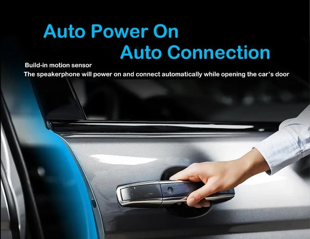 
Drive car speaker phone Sun Visor Multipoint Wireless Connection A2DP Streaming 