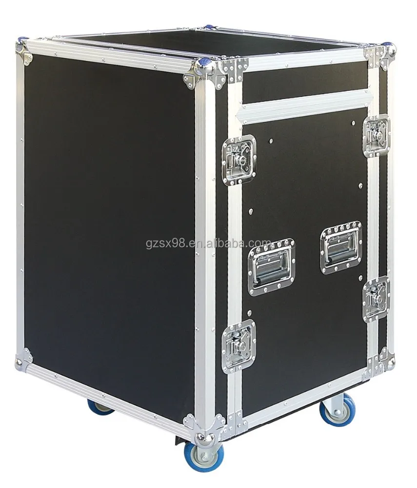 16U three doors console rack case for sound system
