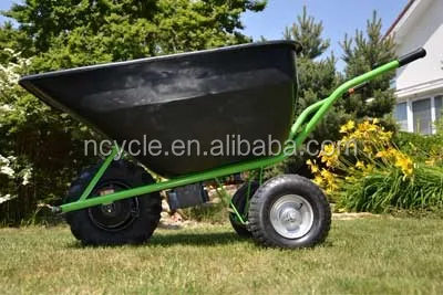 reverse function 10 inch 36v 500w electric wheel barrow motor kit with tire