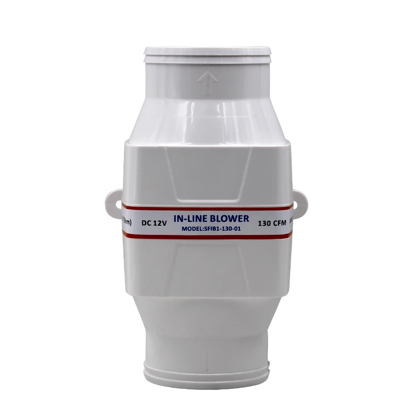 Marine RV Ventilation In-Line Bilge Air Blower Fan Quiet 3inch 130CFM 4inch 270CFM