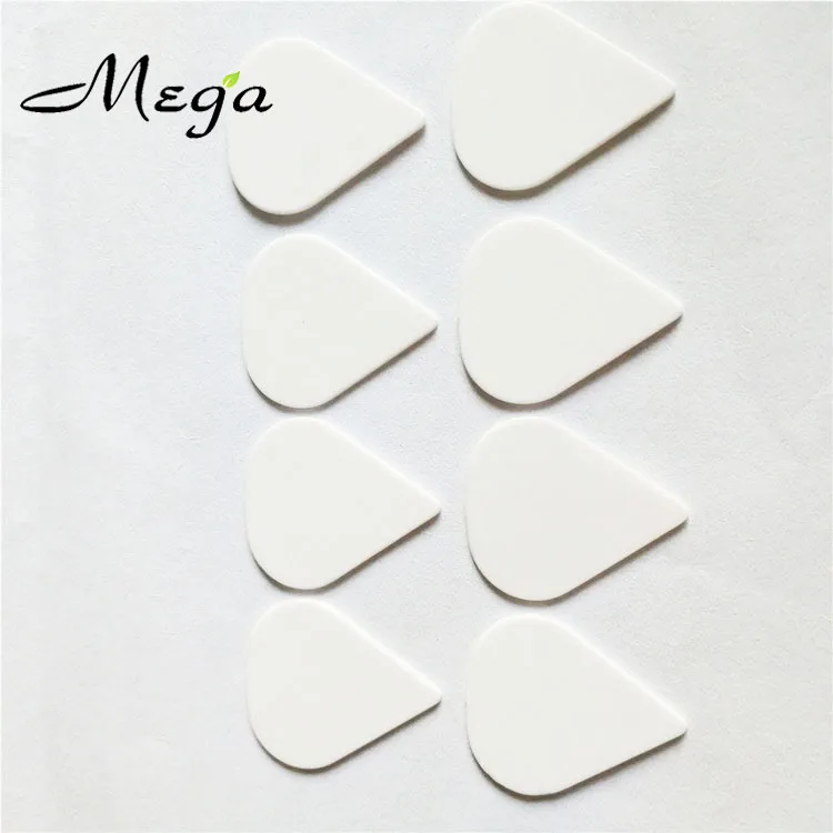 Blank White 1.0mm/1.2mm Derlin Pointed Triangle Shape Guitar Picks 26x30mm Point POM Guitar PIcks Customized Heavy Plectrum