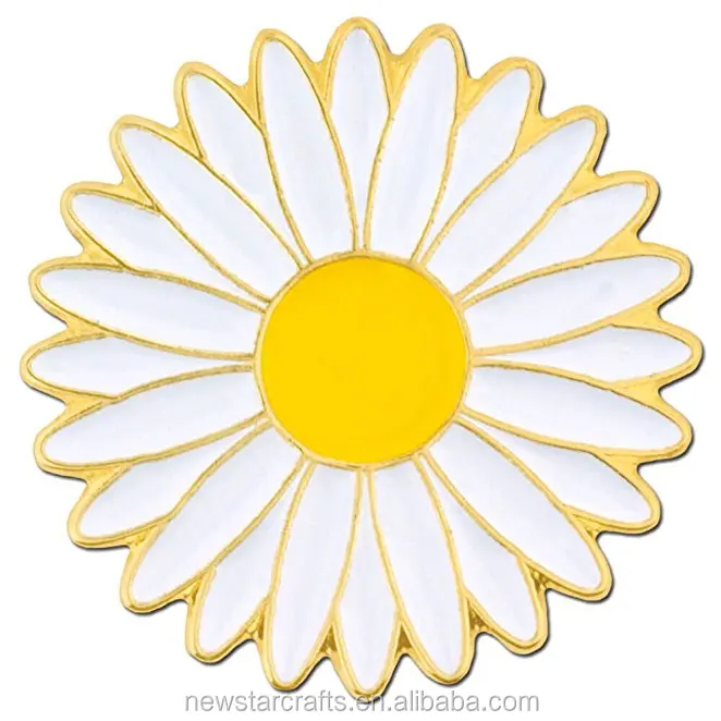 Factory Cheap Custom Metal Flower Brooches and Lapel Pins