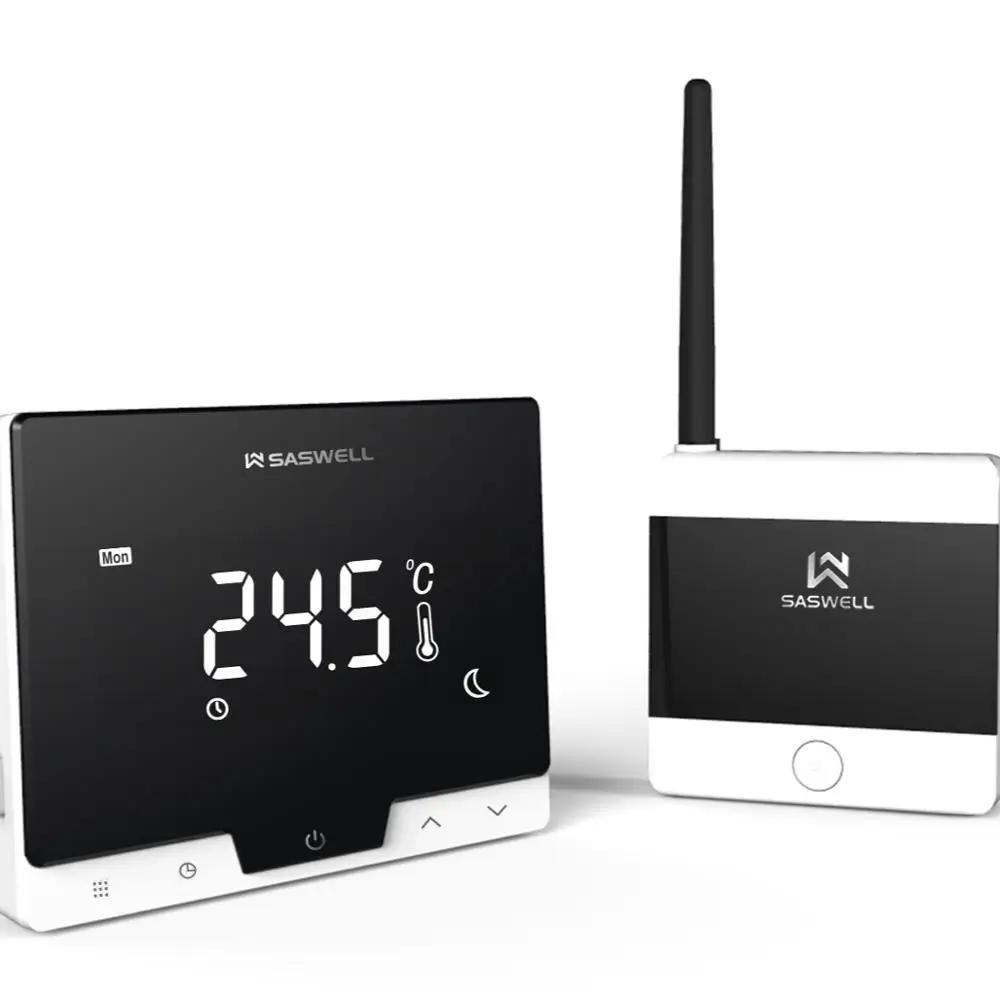 Tuya Zigbee беспроводный комнатный термостат Wi-Fi терморегулятор alexa с alexa динамик умный дом