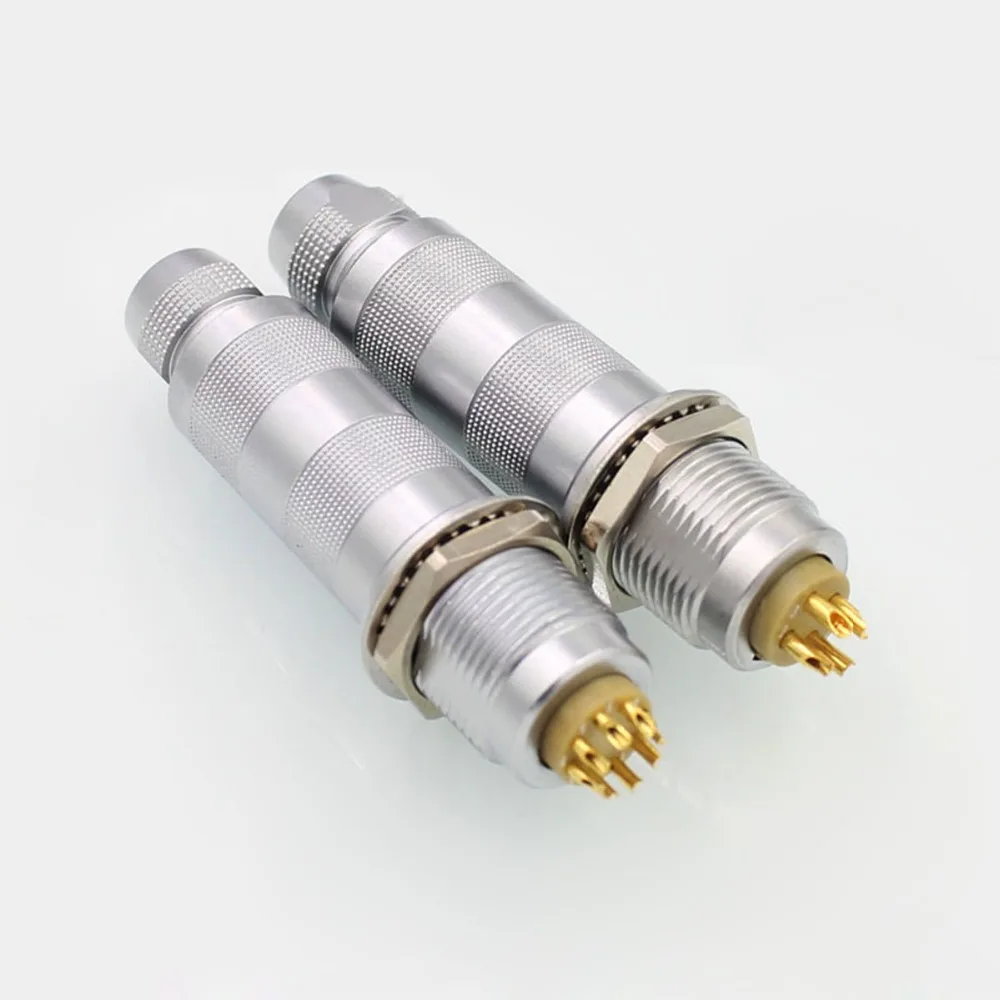 Compatible Metal 00S 0S 1S 2S 2 3 4 5 6 7 8 Pin LEMOs FFA ERA Half Moon Connector