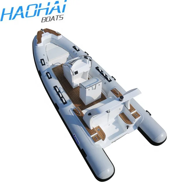 Fiberglass Inflatable RIB Fishing Boat with Console for Sale