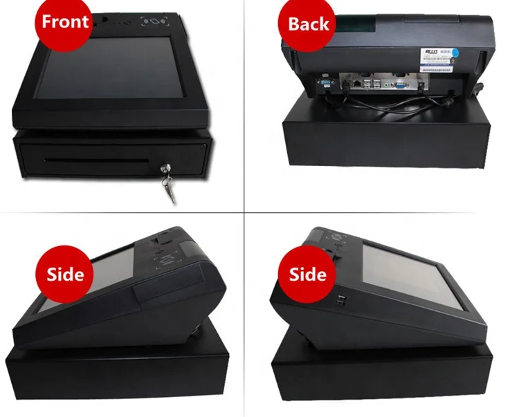
12 inch touch screen pos systems for small business with free software 