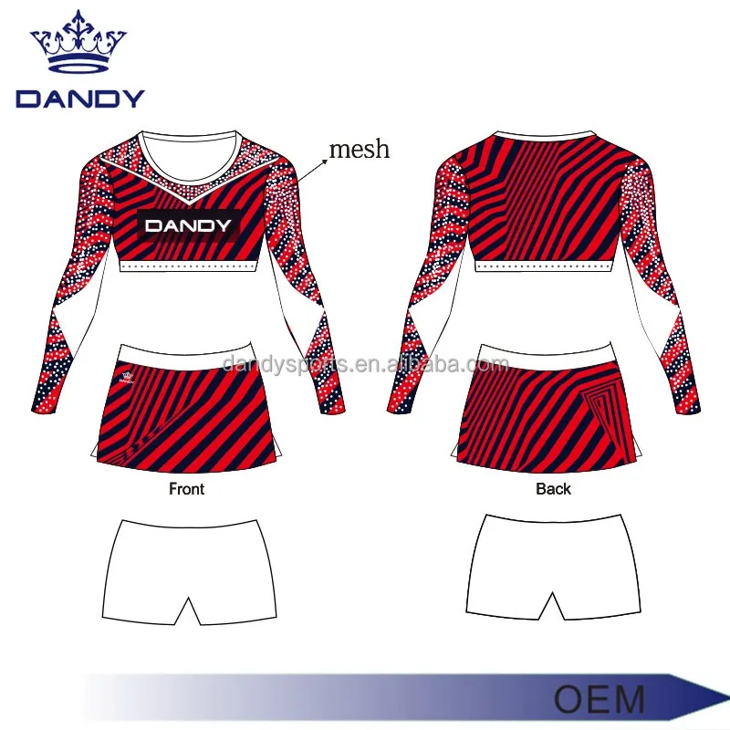 digital machine full sublimation youth cheer top fitness sports cheerleading uniforms