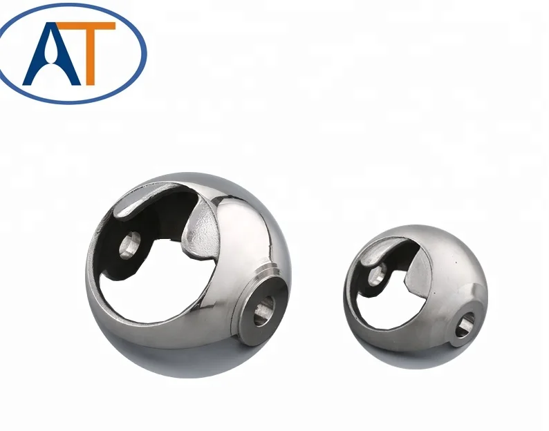 
Germany Standard stainless steel straight through elbow semi balls for alloy valve ball 