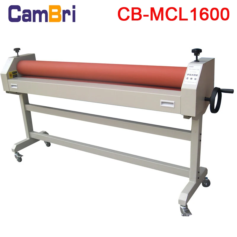 
1600mm 63" industrial manual poster photo paper cold laminating machine with stand 