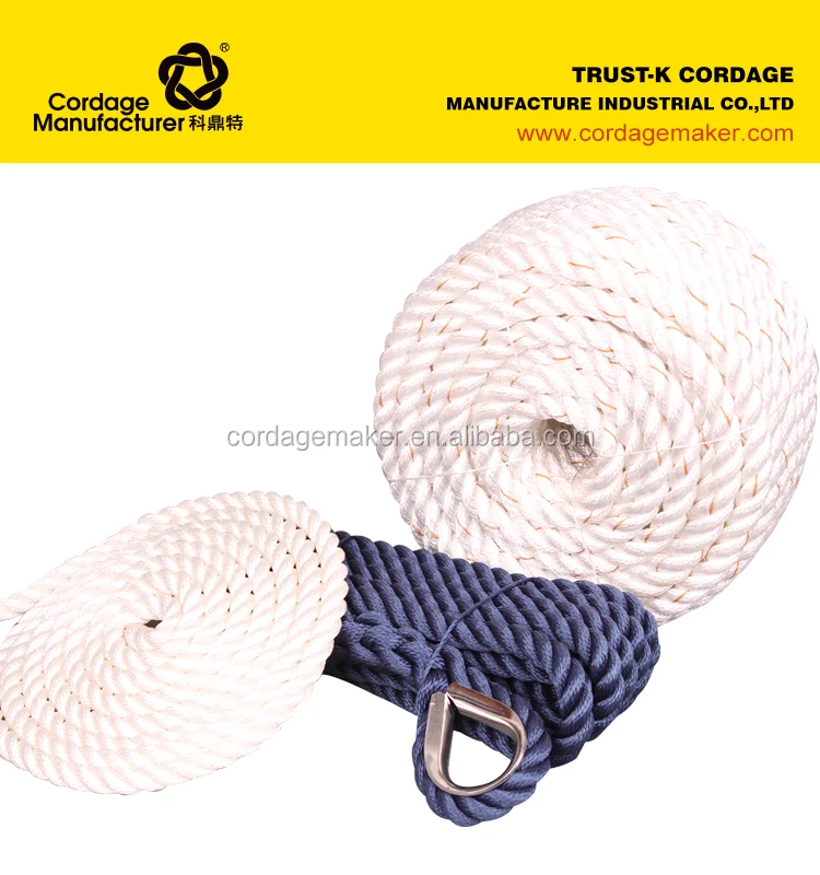 Decoration Factory Price Polyester Twisted Rope, White Polyester Rope