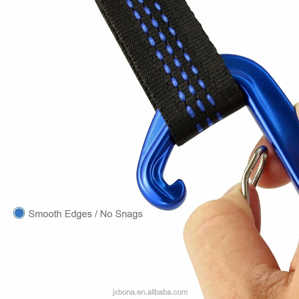 Heavy Duty Lightweight Carabiner Clips D shape wire gate Snap Hook Aluminum hammock climbing carabiner with 12KN